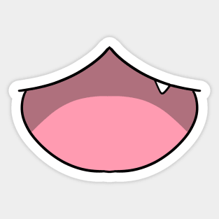 Happy Anime Mouth - Face Mask Sticker